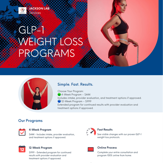 GLP 1 WEIGHT LOSS PROGRAM at Jackson Lab Services LLC in Riverside, CA